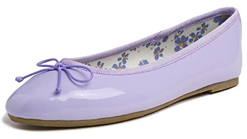 BREEZE NOUTHERLY Ballerina in Vernice Colorata con Cuscino in Memory Foam per amaretti da Donna Lilla Pat 41 EU