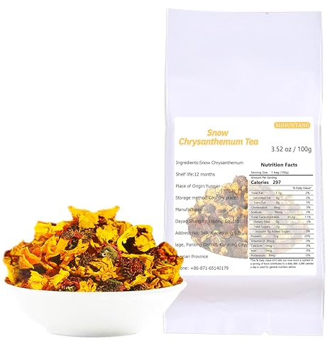 Té de crisantemo de nieve Kunlun 1.5 oz Alpine Snow crisantemo flor té rica fragancia floral