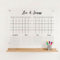 Wunsch Kalender - personalisierter Wandkalender - 2 Monatsplaner - wiederverwendbarer Kalender aus Acrylglas - Familienplaner abwischbar für die ganze Familie