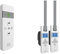 WIR elektronik, eWickler 2 Fenster Funk-Set, eW840-F, 2x elektrischer Gurtwickler + 1x Fernbedienung FB-9, für 17-23 mm Gurtband, Unterputz, bis 50 kg, inkl. Netzstecker (2 Fenster)