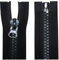 Aerzetix - C63892 - Set di 2 Cerniere Lampo iniettate N°8 80cm separabili - tiretto Decorativo - cursore in Metallo - Colore Nero - Rete Scorrevole Cucito Abbigliamento merceria Giacca