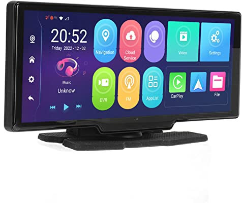 4K-Spiegel-Dashcam mit Vollfarb-Super-Nachtsicht, 10-Zoll-HD-IPS-Touchscreen-Smart-Auto-Fahrrekorder, 120-Grad-Weitwinkel, Sprachsteuerung WiFi BT GPS DVR 24-Stunden-Parkmonitor
