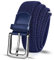 LOVMEAD Elastischer Gürtel Stretchgürtel Geflochten Herren Damen Wert Stück, Golf Stoffgürtel Flechtgürtel Dehnbarer (1 Stück -Blau, 125cm/42’’-46’’ für Taillengröße)