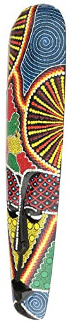 Sharplace Afrikanische Maske Wandbehang Dekor für, 12 x 50 cm