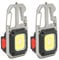 2 Pcs Keychain LED Lamp,Keychain Work Light High Bright Mini COB Flashlight IP66 Multi Function LED Flashlight with Bottle Opener