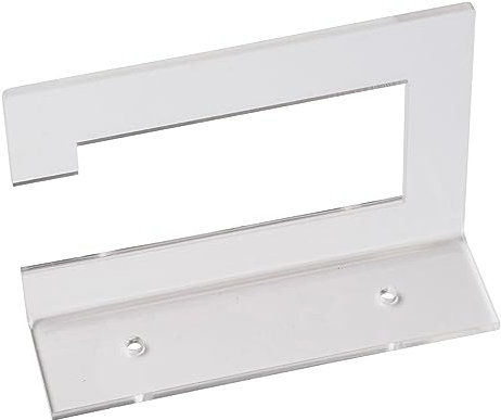REGPLEX - Porta Carta Igienica con Mensola | Installazione Senza Viti | Design Elegante, Durevole | Organizzazione Bagno, Trasparente, Taglia Unica