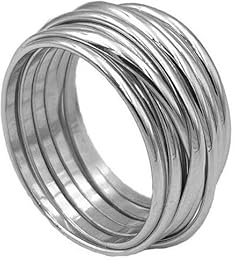 Cavaliere Gioielli Anello Filo della Vita Argento 925 Donna Uomo Portafortuna Legame amore famiglia Fascia Larga (22)