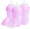 Herobility Doppelte Anti-Kolik-Babyflaschen – 8.5 fl oz/240ml – 3er-Pack baby flaschen – Lila