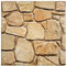 Commomy Fieldstone 3D-Wandpaneele zum Abziehen und Aufkleben, 30 x 30 cm, braune Kunststein-Struktur-Wandpaneele für Innenwanddekoration, Kamin, Schlafzimmer, Wohnzimmer, matt, 10 Bögen