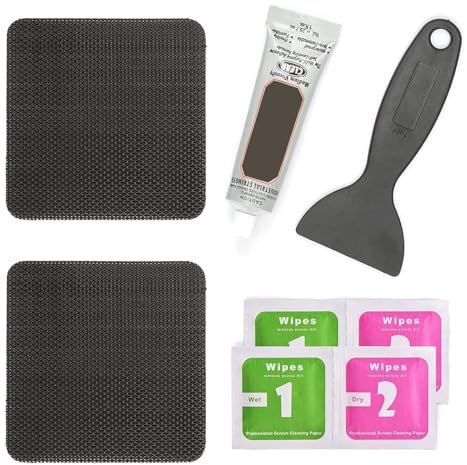 Zephylix Trampolin-Reparaturflicken-Set, 10,2 x 10,2 cm, rechteckig, für Trampolin-Matte, Risse oder Löcher in einer Trampolinmatte A