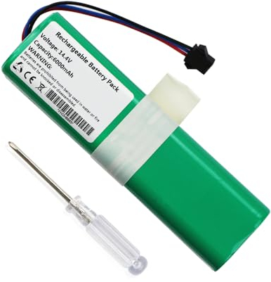 ANTIEE 6000mAh Vacuum Cleaner Batería para Lydsto S1, S1 Pro, R1 Pro, G2, L900, R1 Aspirateur Sans Fil Total Clean Batterie 14.4V