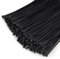 Hosuni 1000 Piezas Bridas Plastico, Bridas para Cables Profesionales 200 × 3.6 mm, Bridas Negras, 18kg de Resistencia a la tracción, Resistentes a los Rayos UV para Interiores y Exteriores