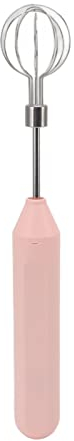 Electric Hand Mixer Whisk, Electric Immersion Hand Blender Kitchen Aid Hand Mixer for Egg Milk Frother Handheld for Coffee (Pink)