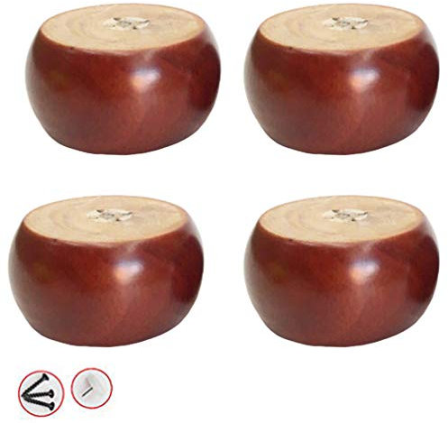 Tischbeine Möbelfuß Möbelbeine aus Massivholz, Ersatzfüße aus Holz, runde Schrankfüße aus Kiefernholz, DIY-Fuß für Couchtisch, Sofa, Stuhl, Zweisitzer, Ottomane, Kommode, Sessel, Erhöhung der Höhe um