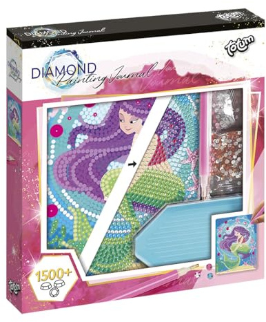 Totum Diamond Paint Notizbuch Meerjungfrau