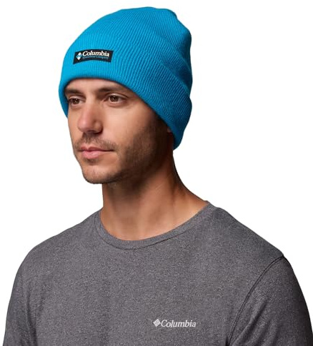 Columbia Unisex City Trek Heavyweight Beanie, Beanie, Compass Blue, Icons, O/S