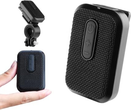 Super Real Wearable Bluetooth Speaker - Waterproof Wireless Portable Speaker - Built in Mic for Hands Free Calls - Clip on Speaker - Bike Speaker - Mini Speaker - Golf Speaker