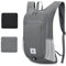 10L Faltbarer Rucksack Ultraleicht, Wasserdichter Rucksack Klein, Tagesrucksack für Wandern, Reisen und Städtetrips, Wasserfest Daypack (Grau)