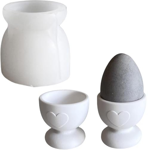 ALEFBET Silikonform Eierbecher, Silikonformen Gießformen Ostern, Silikon Gießform Ostern, Gipsformen zum Gießen, Epoxidharz Formen Ostern(Eierbecher)