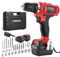 TEENO Cordless Drill Driver Set 21V,Battery Powered Screwdriver with 2X 1500mAh Lithium-Ion Batteries with Kitbox and 20 Accessories,2 Speeds,40N.m Max,Drill for Home Garden DIY.