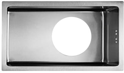 VIVIWI Lavabo cuadrado individual para lavavajillas, acero inoxidable, fregaderos de cocina, baño, lavabo de manos, fregadero para lavaplatos y piscina