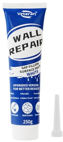 Speckle Wall Reparatur - Wandpflaster, Hauswände Kitt | Schnelltrocknungsmittel, weiße Farbreparaturcreme, einfache Loch -Wiederherstellung, Crack -Patch -Paste, Nagellochdichtung, Gips -Fix -Lösung