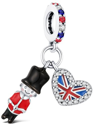 BOIGEGU 925 Silber Charms Armband für Europäische Urlaub Charme Armband | Charms Kollektion Reise und Globetrotter für Europäische Armbänder und Halsketten
