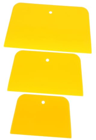 Hohopeti 3 pièces Épandeurs Mastic Carrosserie Souples pour Application Facile de Body Filler Automobile Bords Flexibles pour Modelage Précis Variées Adaptées Réparation Auto