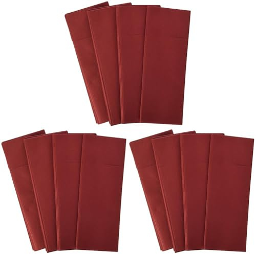 Alvotex Airlaid Besteckservietten 32x40cm 50/1 - BURDUNDY (225) (Packung mit 3)