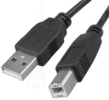 BABZTECH - Câble USB 2.0 type A mâle vers B mâle - Cordon d'imprimante compatible avec les imprimantes telles que HP, Epson, Brother, Canon, Lexmark, Dell et tous les autres appareils USB A/B