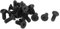 sourcing map 20 Stück M6 x 16mm Senkkopfschrauben Metrisch Flachkopfschrauben Senkkopfschrauben mit Innensechskant Schwarz