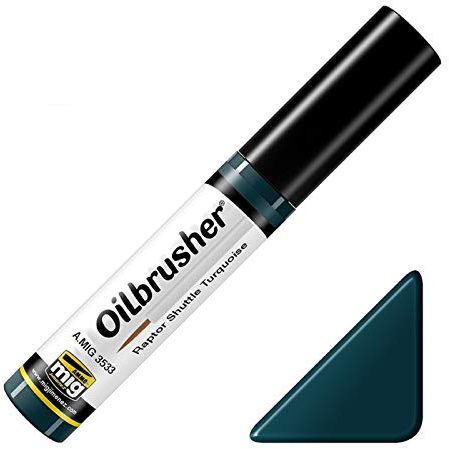 Mig Jimenez Ammo Raptor Shuttle Ölpinsel, Türkis