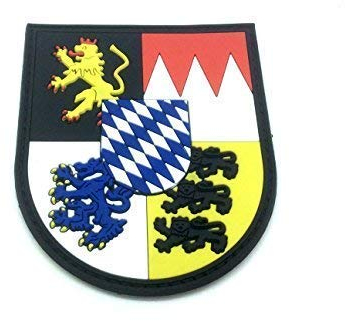 Patch Nation Bavarian Bayern Bayerisch München Nürnberg Wappen Deutsch Kamm PVC Klett Emblem Abzeichen