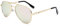 Pro Acme Small Pilot Sunglasses Small Face Polarized Pilot Sunglasses for Men and Women (Gold Frame | Pink Mirrored Lens)