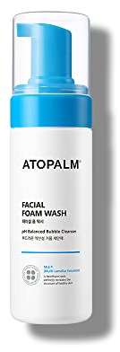 ATOPALM Facial Foam Wash 150ml, sanfter Baby-Schaum-Gesichtsreiniger, tränenfrei, sulfat- und parabenfrei, pH-neutral, hypoallergen für empfindliche Haut, EWG Green Grade