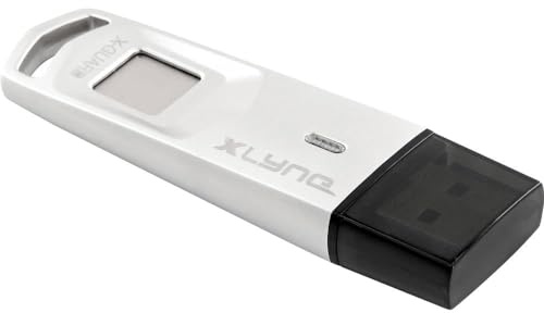 xlyne 7964002 Fingerabdruck verschlüsselter USB 3 Stick X-GUARD USB Stick 64GB Stick, Silber