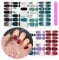10 Sheets Full Wraps Self-Adhesive Starry Sky Nail Polish Stickers with 1Pcs Nail File, Kalolary DIY Self-Adhesive Star Moon Nail Art Stencil Strips Decals Manicure Kit for Women Girls