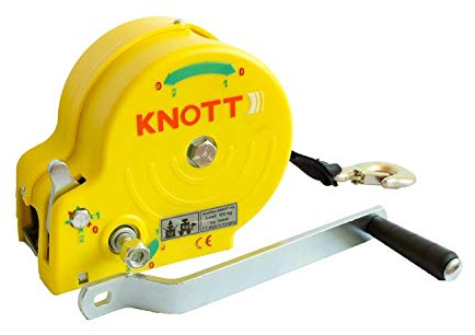 KNOTT Treuil 450 kg à Sangle boîtier Jaune