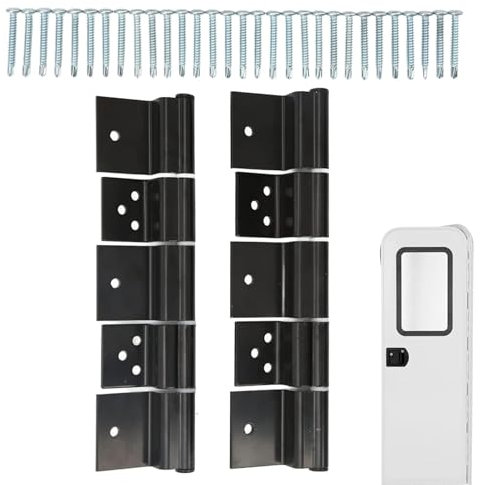 Charnières De Porte De Camping-car – 2 Charnières À Friction Pour Porte De Camping-car | Kit De Charnière De Porte D'entrée De Camping-car | Pièces De Rechange Pour Charnières De Porte | Kit De Charni