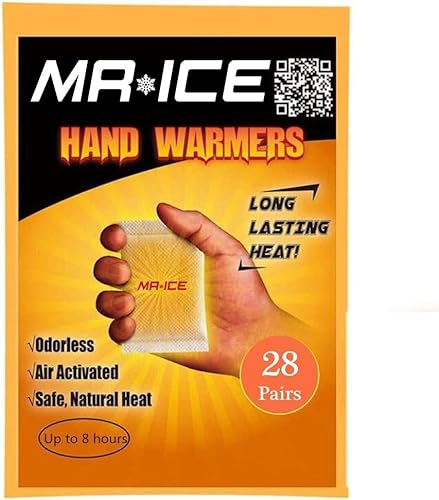 Hand Warmers Disposable Heat Pad 28 Pairs, Long Lasting Safe Natural Odorless Air Activated Warmers Gives 8 Hours Warm