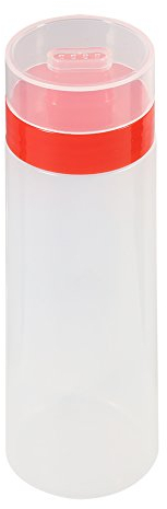 Haofy 4‑Hole Squeeze Type Sauce Bottle, 300ml Large Capacity Safe Resin Condiment Dispenser for Olive Oil Ketchup Jam Mayonnaise BBQ Sauce(red)