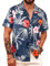 APTRO Men's Hawaiian Shirt Short Sleeved Floral Summer Beach Funky Party Holiday Shirt Flower M256 XXXXL