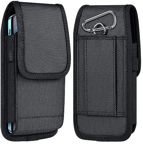 Cellulare da Cintura, ykooe Semplicità Portatelefono Cinta per Xiaomi Redmi 12C 11A 10C Note 12 7 8 PRO iPhone XR 11 12 13 Pro Max Marsupio da Cintura, (Nero)