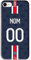 Coque Football Personnalisable Paris Domicile Saison 2021/2022 Bord Noir TPU Silicone à Personnaliser avec nom et numéro au Choix. Housse de Foot pour Smartphone personnalisée et fabriquée en France.