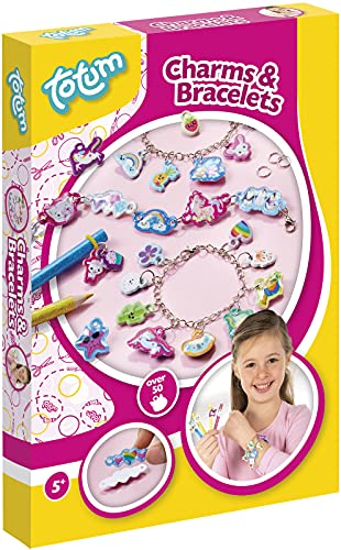 TM Essentials Schmuckbastelset Charms & Bracelets: Gestalte Armbänder und Anhänger aus verschiedenen 3D -Charms und bunten Motiven, Bettelarmbänder zum Selbermachen, 021150