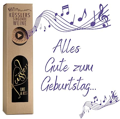 Neu! SINGENDER WEIN zum GEBURTSTAG - ein Cuvée rosé mit eigenem Geburtstags-Lied - im nachhaltigen Geschenkkarton - das ideale Weingeschenk!