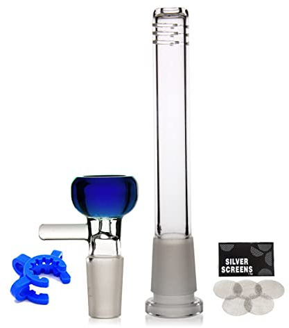 Glass Bong Downstem and Bong Bowl for Glass Bongs14.5mm Smoking Bong Head Glass Pipe Filter Bubbler Hookah Water Bong Bowl 14.4mm Bowls with Bongs