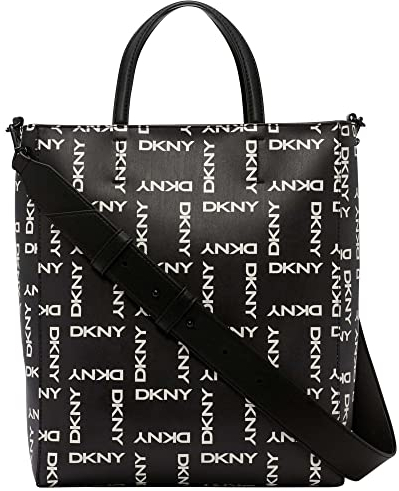 DKNY Damen R14adm29-blw-groß Tragetasche, Schwarz/Weiß