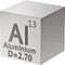 OURECO Alumielement Al Dichte Würfel,10/25.4Mm Elementsammlung Periodenwürfel,Experimentiermaterial Diy Display/25.4Mm / 1Inch
