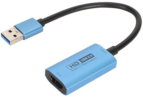 Capture Card, 4K HDMI to USB3.0 Audio Video Capture Card, 1080P 60FPS Game Video Capture Card for Xbox One PS3 for PS5 for Switch for Video Conference (Z29D)